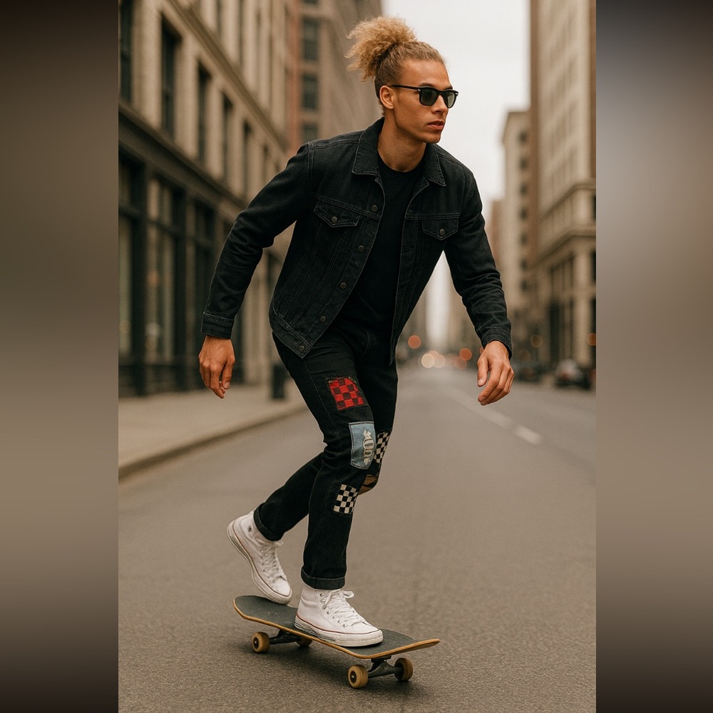 Men's Black Skinny Jeans